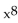 <strong>Express using positive exponents. Then simplify. </strong> A) B) C) D) 8x