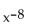 <strong>Express using positive exponents. Then simplify. </strong> A) B) C) D) 8x