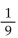 <strong>Express using positive exponents. Then simplify. </strong> A) B) 9 C) D) - 9