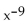 <strong>Express the following using negative exponents. </strong> A) B) 9-x C) 9-x+1 D)