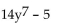 Identify the polynomial as a monomial, binomial, trinomial, or none of these. Give its degree. -