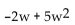 Identify the coefficient of each term of the polynomial. - 