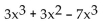 Identify the like terms in the polynomial. - 