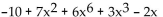 Arrange the polynomial in descending order. - 