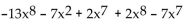 Collect like terms and then arrange in descending order. -