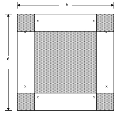 Solve the problem. -Find a polynomial for the the shaded areas of the figure.