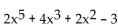 Find the degree of the polynomial. - 