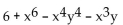 Find the degree of the polynomial. - 
