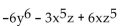 Find the degree of the polynomial. - 
