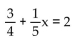 Solve. Clear fractions first. - 