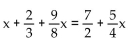 Solve. Clear fractions first. - 