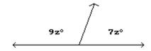 Solve the problem. -Find the measures of the supplementary angles.