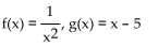 <strong>Find f(x) and g(x) such that h(x) = h(x) = </strong> A) B) C) D)
