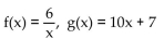 <strong>Find f(x) and g(x) such that h(x) = h(x) = </strong> A) B) C) D)