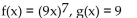 <strong>Find f(x) and g(x) such that h(x) = h(x) = </strong> A) B) C) D)