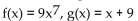 <strong>Find f(x) and g(x) such that h(x) = h(x) = </strong> A) B) C) D)