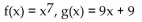 <strong>Find f(x) and g(x) such that h(x) = h(x) = </strong> A) B) C) D)