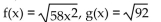 <strong>Find f(x) and g(x) such that h(x) = h(x) = </strong> A) B) C) D)