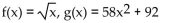 <strong>Find f(x) and g(x) such that h(x) = h(x) = </strong> A) B) C) D)