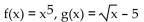 <strong>Find f(x) and g(x) such that h(x) = h(x) = </strong> A) B) C) D)