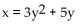 <strong>Find an equation of the inverse of the relation. y = + 5x</strong> A) B) C) D)