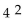 Convert to a logarithmic equation. -  = 16