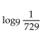 Find the logarithm. - 