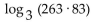 Express as a sum of logarithms. - 