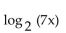 Express as a sum of logarithms. - 