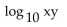 Express as a sum of logarithms. - 