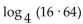 Express as a sum of logarithms. - 