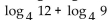 Express as a single logarithm. - 