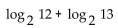 Express as a single logarithm. - 