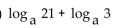 Express as a single logarithm. - 