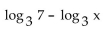 Express as a single logarithm. - 