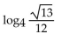Express in terms of logarithms of a single variable or a number. -