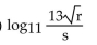 Express in terms of logarithms of a single variable or a number. -