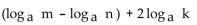 Express as a single logarithm. - 