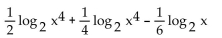 Express as a single logarithm. - 
