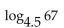 Use a calculator and the change-of-base formula to find the logarithm to four decimal places. -