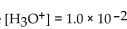 Solve the problem. When appropriate, round the solution to the nearest tenth. As needed, use the formula pH = -Find the pH if the .