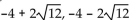 <strong>Solve. Give exact solutions. = 24</strong> A) B) C) D)