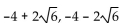 <strong>Solve. Give exact solutions. = 24</strong> A) B) C) D)