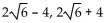 <strong>Solve. Give exact solutions. = 24</strong> A) B) C) D)