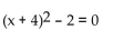 <strong>Solve. Give exact solutions. </strong> A) B) C) D) -2, 6