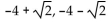 <strong>Solve. Give exact solutions. </strong> A) B) C) D) -2, 6
