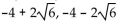 <strong>Solve. Give exact solutions. + 8x + 16 = 24</strong> A) B) C) D)