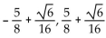 <strong>Solve. Give exact solutions. </strong> A) B) C) D)