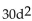 <strong>Solve the equation by completing the square. + 61d + 30 = 0</strong> A) B) C) D)