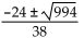 <strong>Solve. + 48m + 11 = 0</strong> A) B) C) D)
